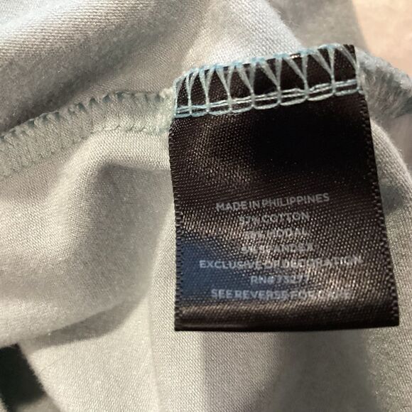 NWOT.  Simply Vera Vera Want Short Sleeve Lace Cuffed Tee in Robin’s Egg Blue - Picture 8 of 10